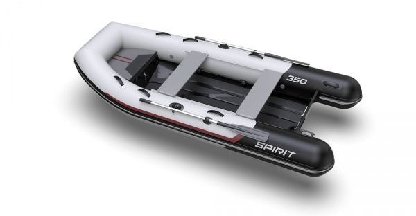 Лодка Aquaspirit Spirit S350 серый с красными вставками