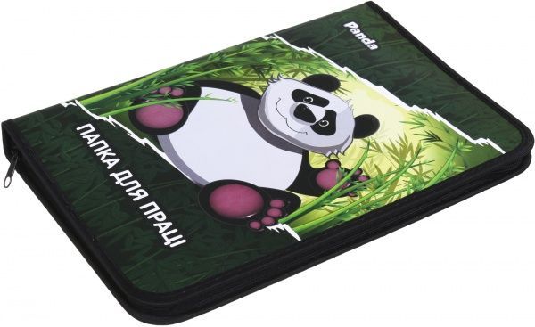 Папка для труда А4 на молнии 2252514098013 Panda