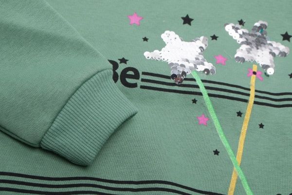 Свитшот ALG р.104 зеленый 621445 