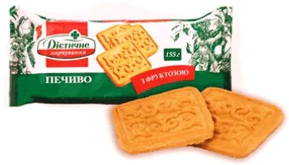 Печенье сахарное Житомирські ласощі с фруктозой 155 г 