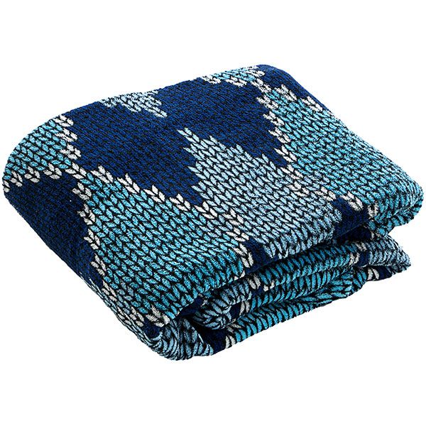 Плед мікрофібра Underprice Ромб синій 160x200 см