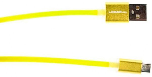 Кабель Logan USB – microUSB 1 м зеленый (EL117-010GN)