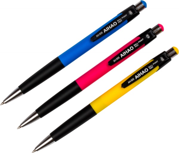 Набор ручек шариковых Aihao АН-505 3 шт. синие 