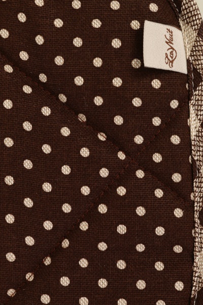 Прихватка Lucy горошок 20x20 см коричневий La Nuit 