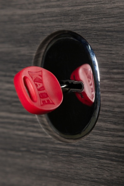 Двері вхідні Revolut Doors В-83 мод. 184 венге сірий горизонт / білий 2050x850 мм ліві