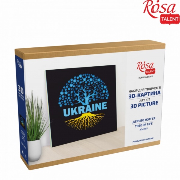 Набор для рисования Картина 3D Дерево жизни 30х30 см Rosa Talent 