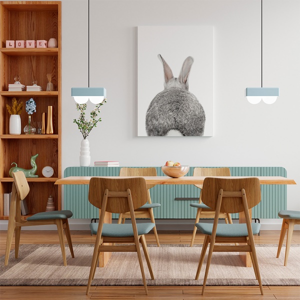 Картина на холсте Зайка з хвостиком 50x70 см WS Holst 14082211 