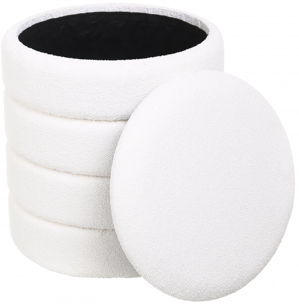 Сундук-пуф с системой хранения Hive M 41х41х46 см белый 