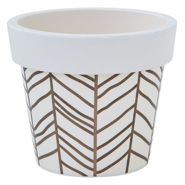 Горщик пластиковий Алеана Гамма 14x12 см круглий какао 