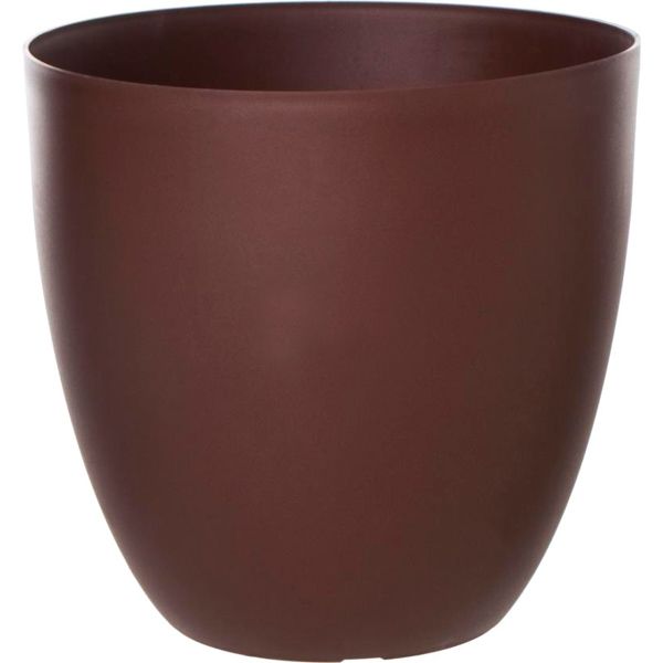 Горшок пластиковый Plastiken Maceta TES круглый 23,6л темный шоколад 