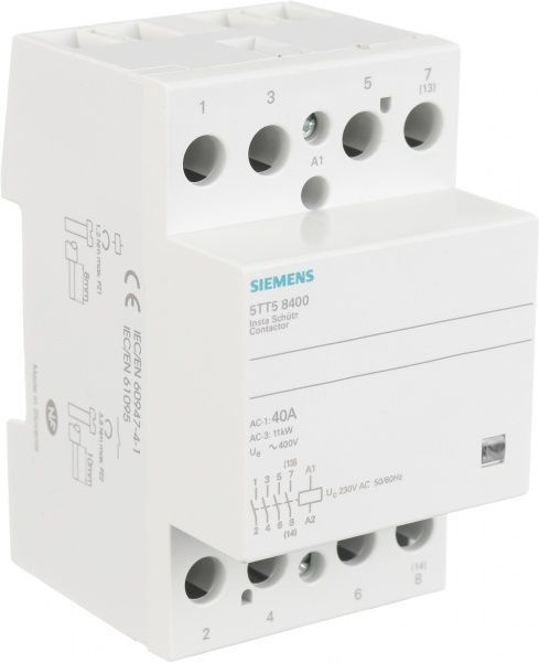 Контактор Siemens 4НО AC230V 40A 5TT5840-0