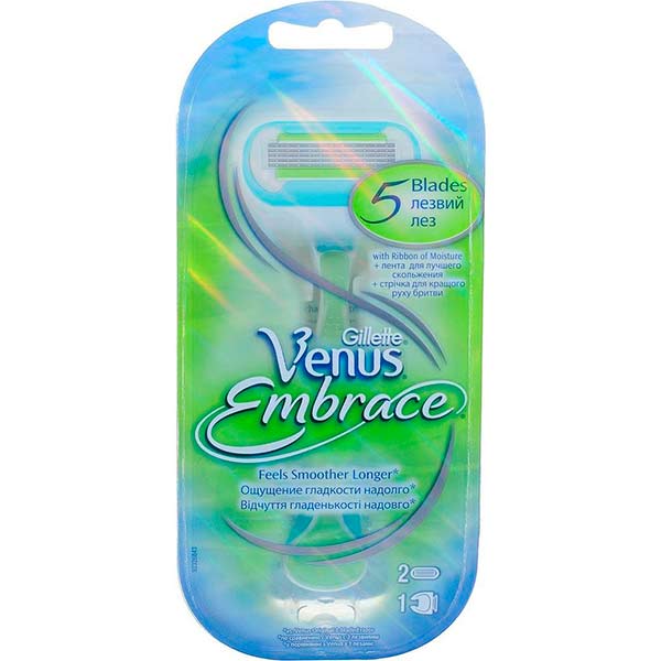 Станок для гоління Venus Extra Smooth Embrace зі змінними картриджами 2 шт.
