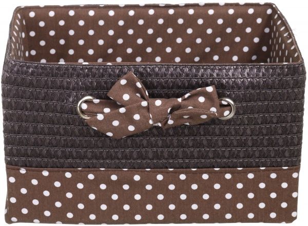 Кошик плетений з текстилем Tony Bridge Basket 35x25x19 см DSA16-7AB-4 