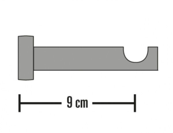 Тримач для карниза Gardinia Кіра одинарний набірний d19 мм капучино 