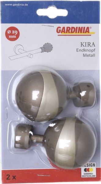 Наконечник Gardinia Kira Орбіт d19 мм капучино 2 шт. 