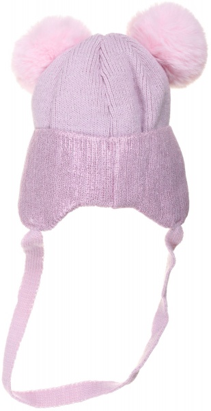 Шапочка дитяча для дівчинки Kraft+ р.42-44 рожевий 1740 
