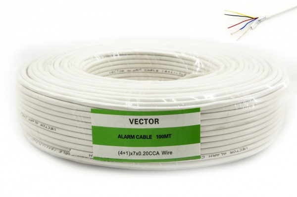 Кабель сигнальний багатожильний Vektor в екрані CCA 4х0,22 біметал 