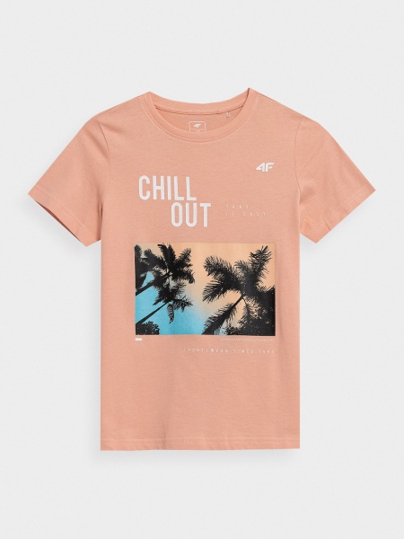 Футболка 4F 4FJSS23TTSHM288-64S р.164 оранжевый