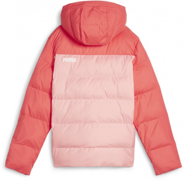 Пуховик Puma COLOURBLOCK POLYBALL HOODED JACKET 84986063 рожевий