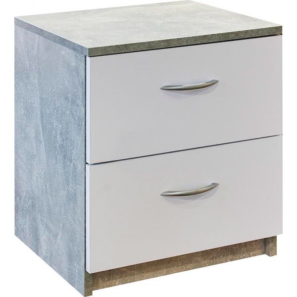 Тумба прикроватная Опава бетон/нимфея альба