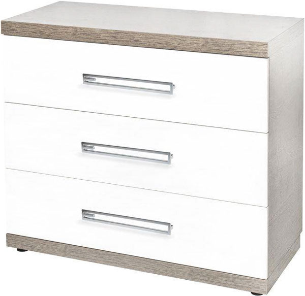 Комод Aqua Rodos Florencia FLKom3S-100 ясен моліна пісочний/білий глянець 