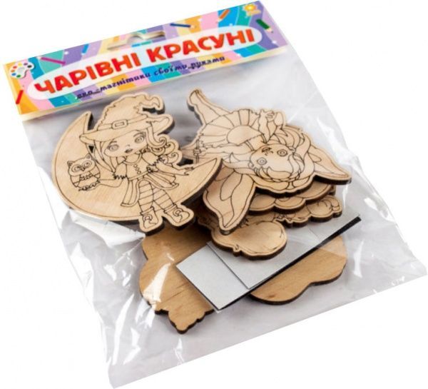 Іграшка дерев'яна Зірка магніт Чарівні красуні