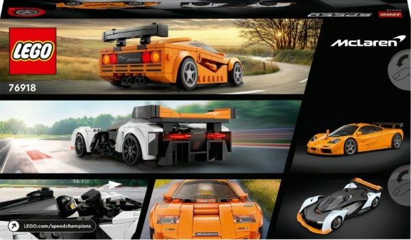 Конструктор LEGO Speed Champions McLaren Solus GT і McLaren F1 LM 76918