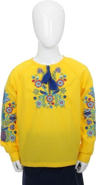 Вышиванка детская Эдельвика р.116 желтый 106-19/09 