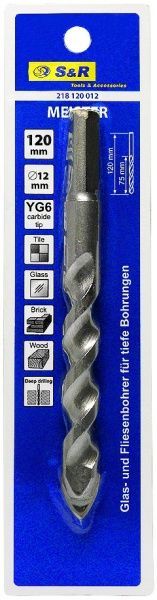 Сверло по плитке S&R Meister 12x120 мм 218120012