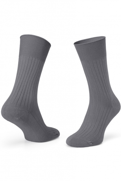 Носки KRAGO Fumo Ribbed sk-2-014 р.43-46 серый