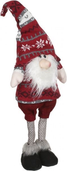 Мягкая игрушка Гномик стоящий красно-бежевый MC70-17622 46 см 