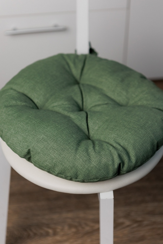 Подушка на стілець БОТАНІКА зелена Dх40 см La Nuit