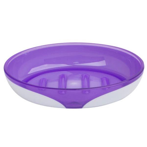 Мыльница Trento Arte Violet бело-фиолетовая