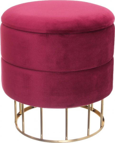 Сундук-пуф Laurent винный 38x38x41 см 