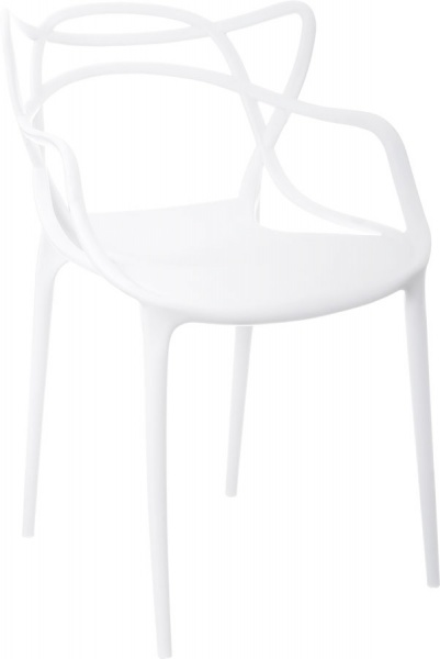 Стул обеденный с подлокотниками Spider белый белый/белый