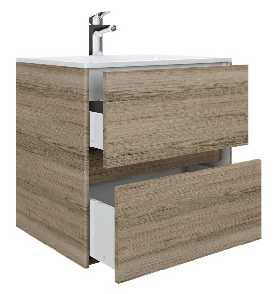 Тумба подвесная Water House Preference N2 60 МДФ секвойя под умыв.Амальфи 60