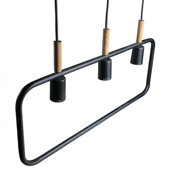 Підвіс Светкомплект Loft RL 3xE27 чорний 