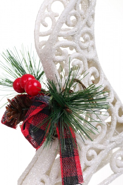 Елочная игрушка Коньки 13x14 см E09042W 