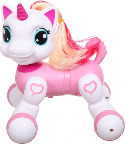 Інтерактивний робот Shantou Єдиноріжка 22.5х17х18.5 см біло-рожевий 1089A