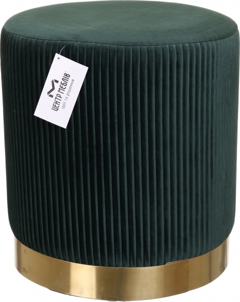 Пуф Мурсія з рельєфною смужкою 360х400 мм темно-зелений 