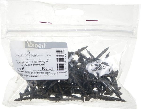 Саморез по металлу 3,5x35 мм 100 шт Expert Fix