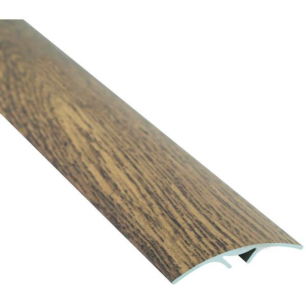 Порожек алюминиевый декорированный Braz Line скрытый крепеж 40x900 мм 