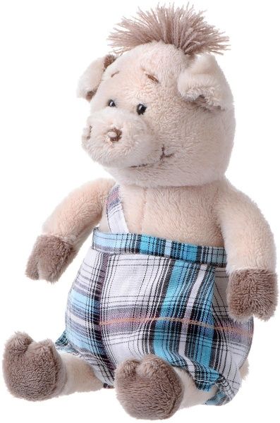 Мягкая игрушка Same Toy Свинка в комбинезоне 18 см THT709