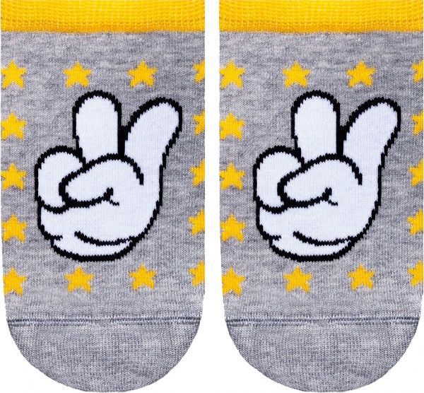 Шкарпетки дитячі Conte-Kids ACTIVE 330 17С-87СП р.18 сірий жовтий білий 