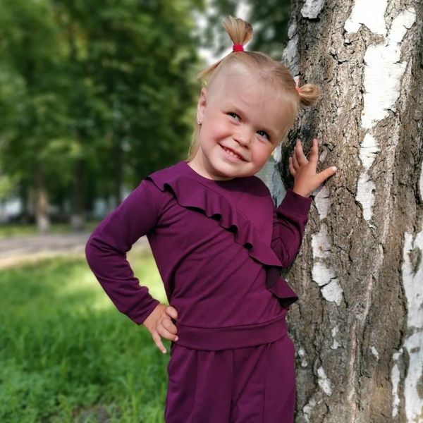 Спортивний костюм Lucky tots р.98 баклажановий 1831.3 