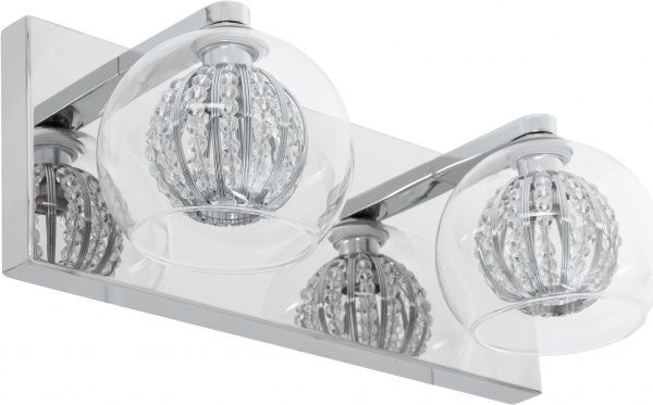 Бра Интеркласс НББ 01-2хХХ-087 2x40 Вт G9 хром W0298-02A 