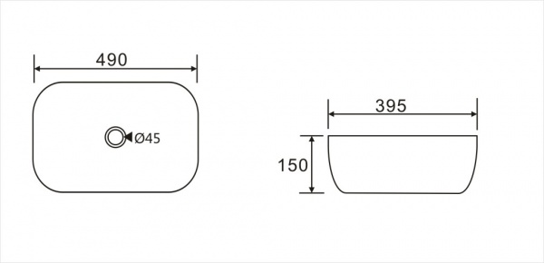Умивальник Koller Pool ROUND RN-0490-WB