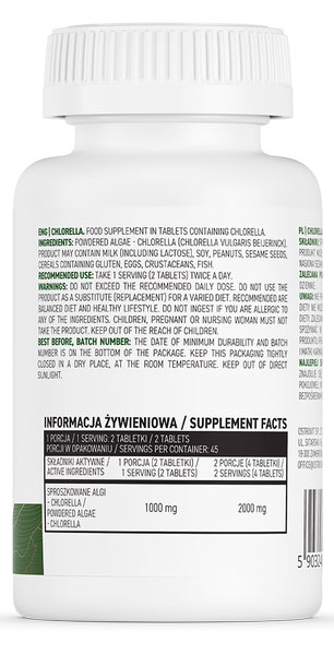 Добавка пищевая Ostrovit Chlorella 90 шт./уп. 