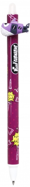 Ручка гелевая напиши-зитры подлодка фиолетовая 