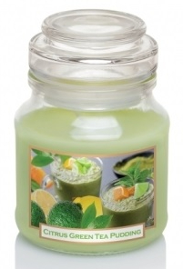 Свеча ароматическая Bartek Candles Свеча в банке 130г. Зеленый чай 